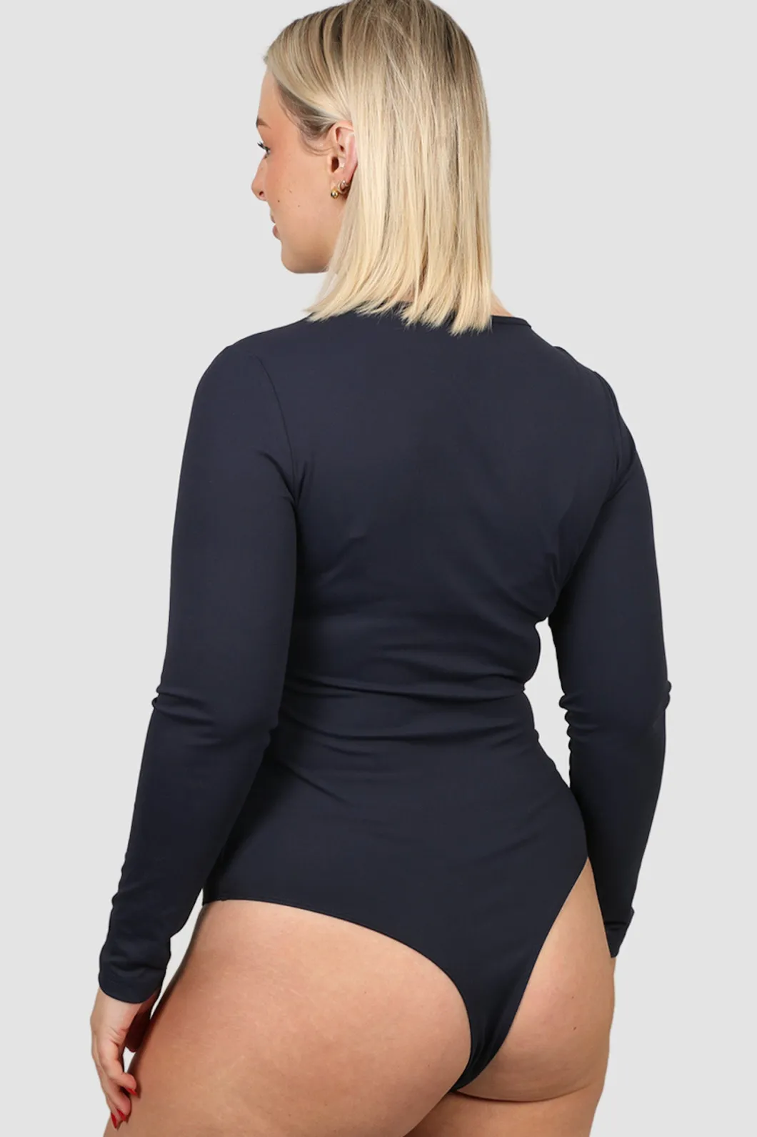 Fayt Tops | L/S BODYSUIT NAVY