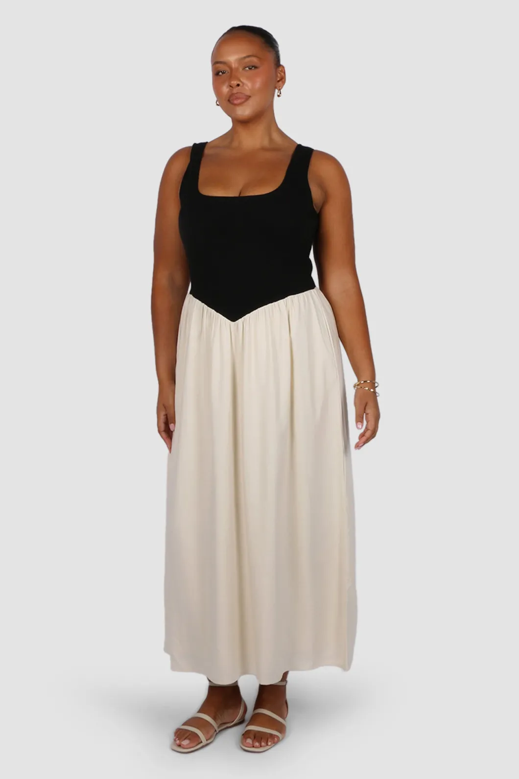 Fayt Dresses | Dresses | MYRA DRESS NEUTRAL/BLACK