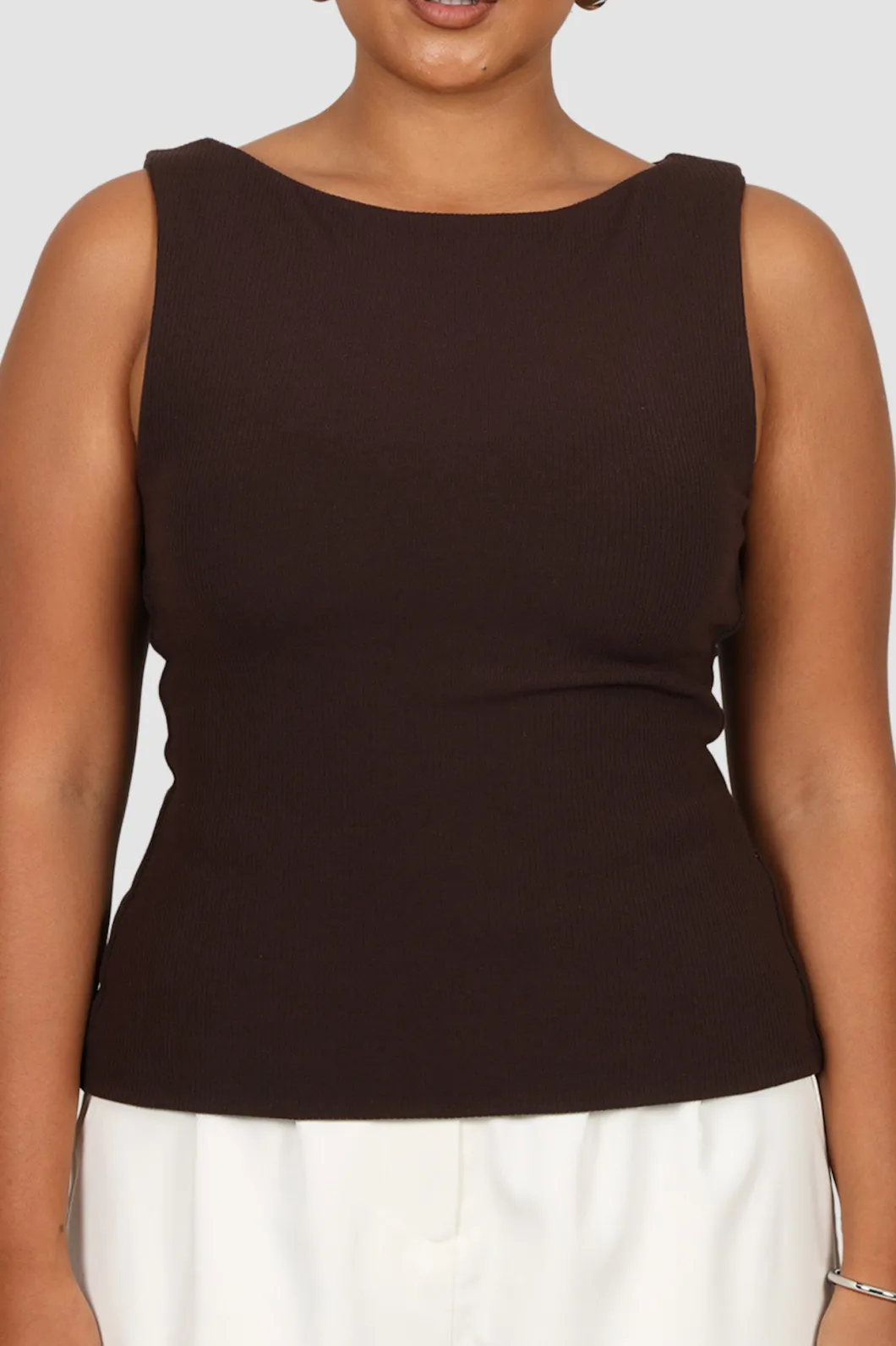Fayt Tops | NOLA RIBBED TOP ESPRESSO