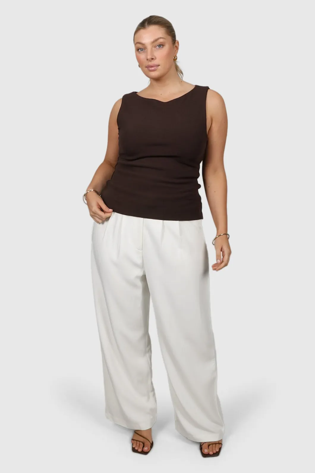 Fayt Tops | NOLA RIBBED TOP ESPRESSO