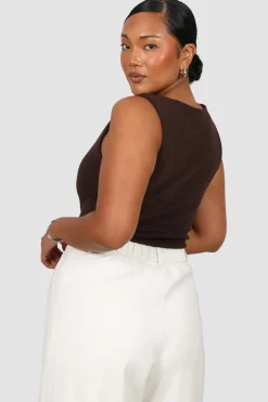 Fayt Tops | NOLA RIBBED TOP ESPRESSO