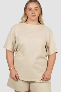 Fayt Tops | Sets | NOLYN RIB TEE VANILLA