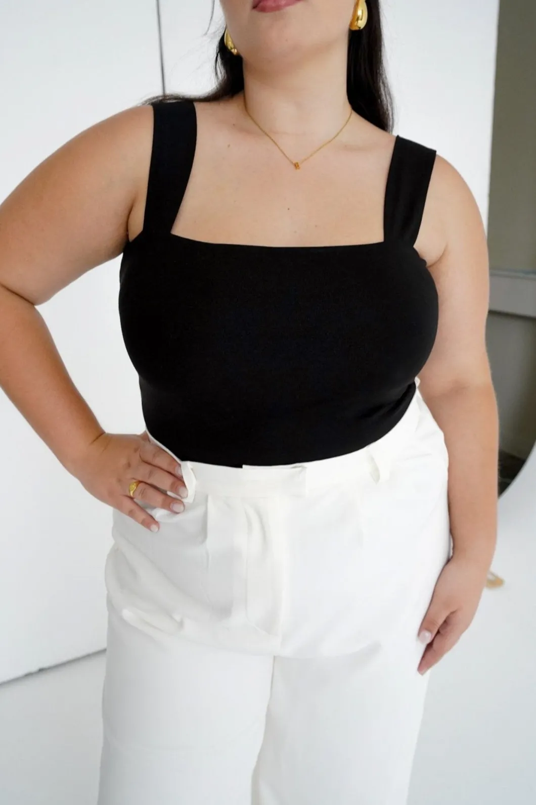Fayt Tops | QUINN FULL LENGTH TOP BLACK