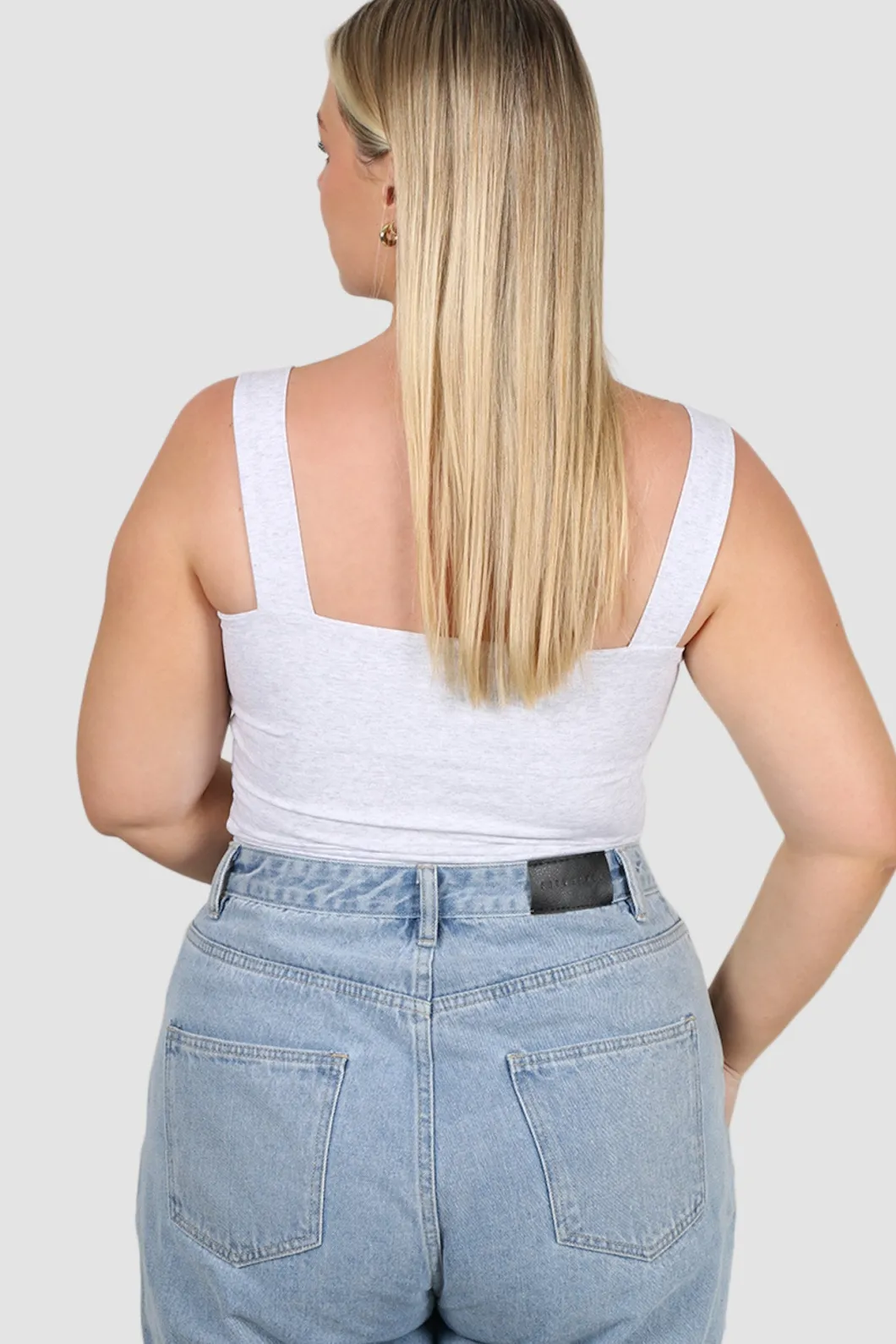 Fayt Tops | QUINN FULL LENGTH TOP GREY MARLE