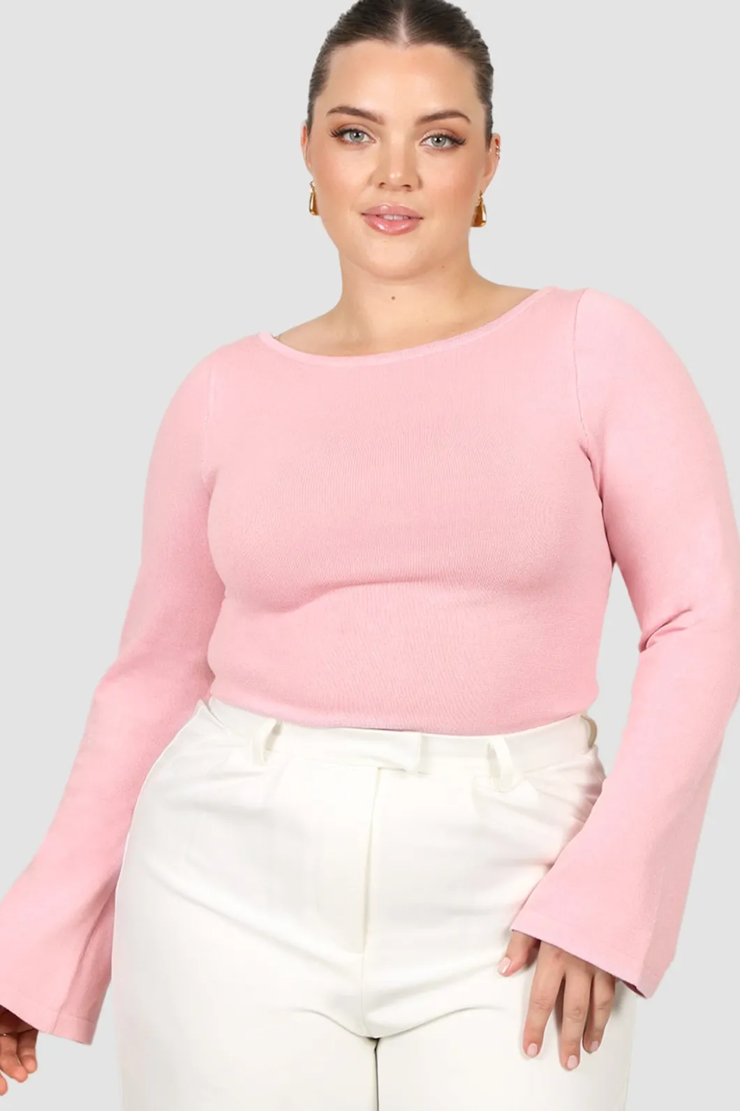 Fayt Tops | Jackets, Knits & Coats | RAE KNIT TOP PINK