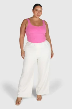 Fayt Tops | RATA DEEP CUP TOP PINK