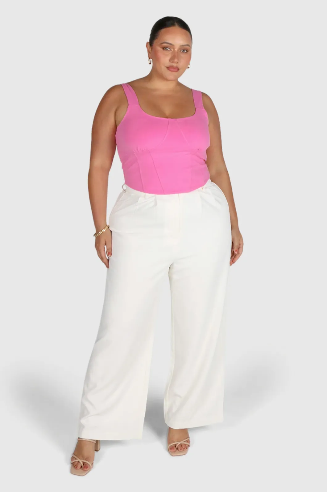 Fayt Tops | RATA DEEP CUP TOP PINK