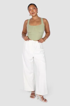 Fayt Tops | RATA DEEP CUP TOP SAGE