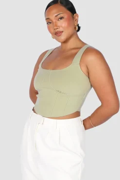 Fayt Tops | RATA DEEP CUP TOP SAGE