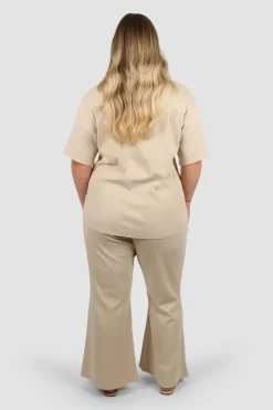 Fayt Sets | RAYLN RIB PANTS VANILLA