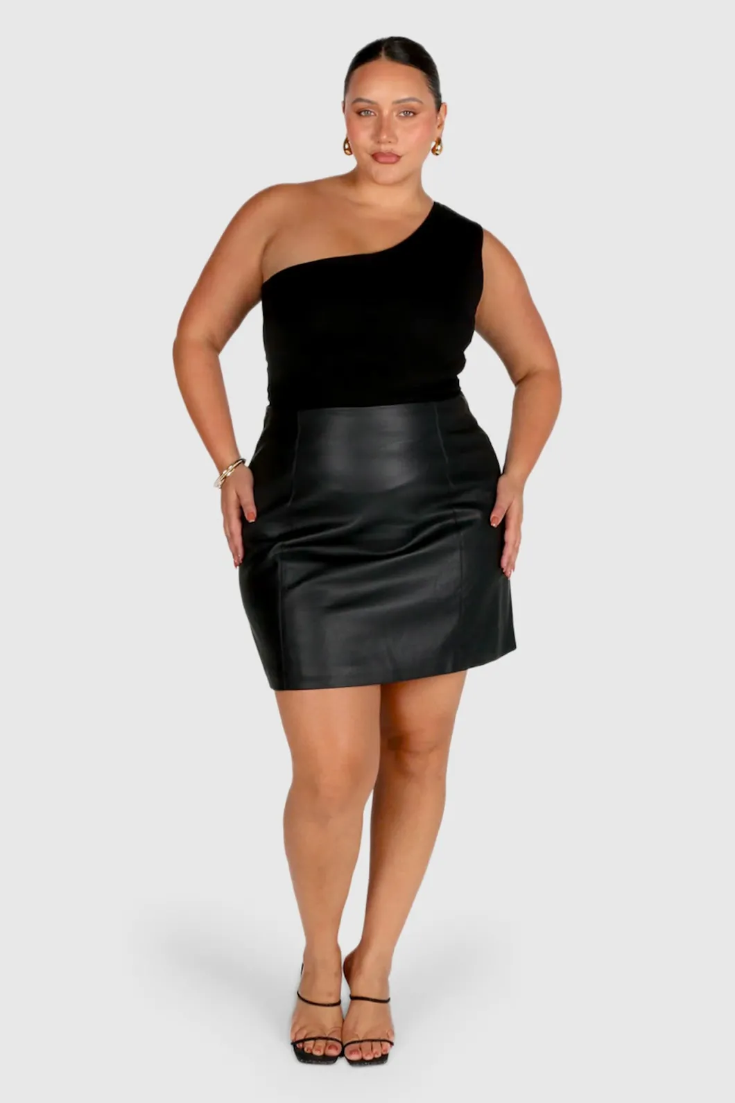 Fayt Skirts | REVOLVER PU LEATHER SKIRT BLACK