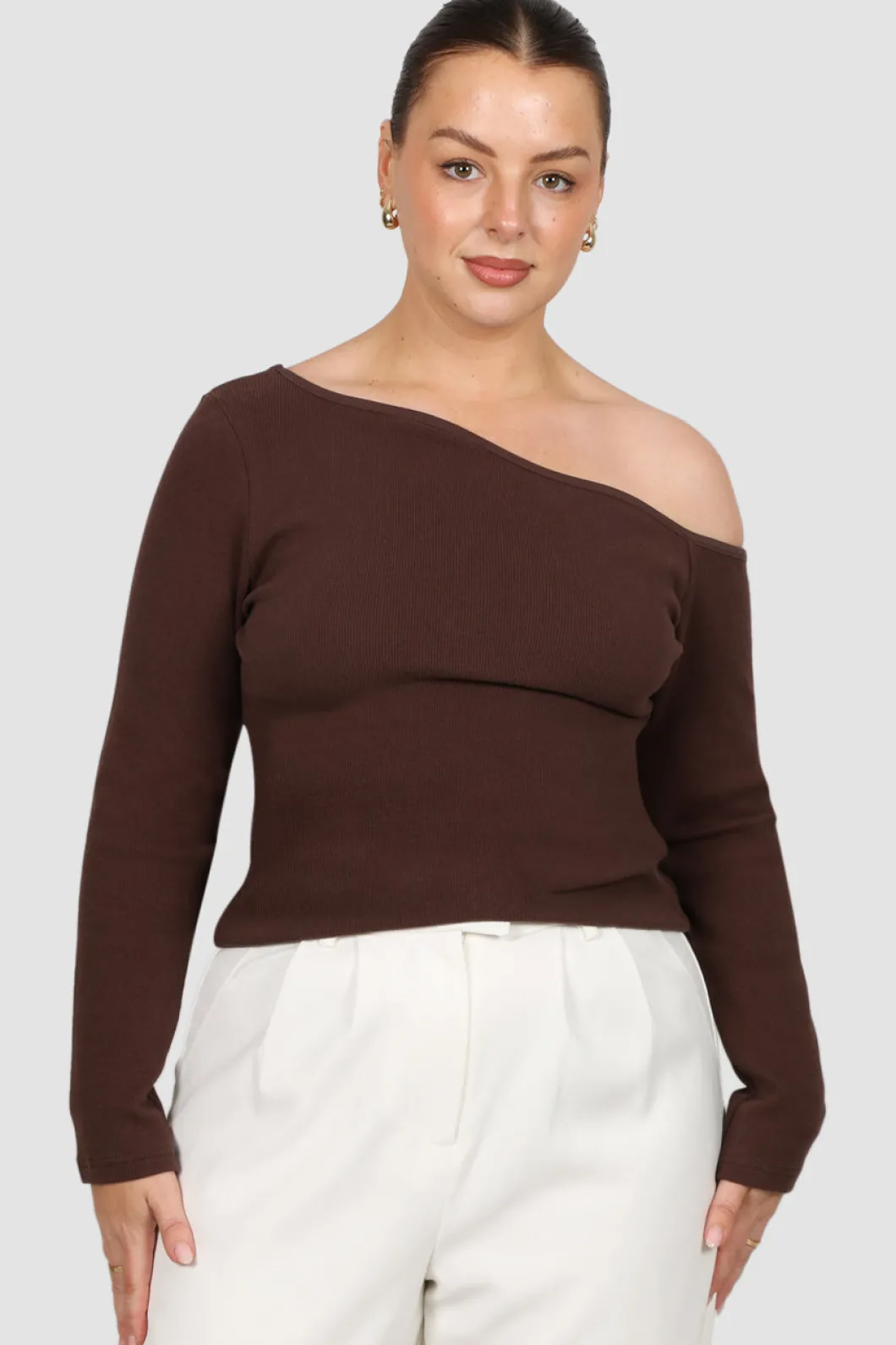 Fayt Tops | Jackets, Knits & Coats | RUMI RIB TOP ESPRESSO