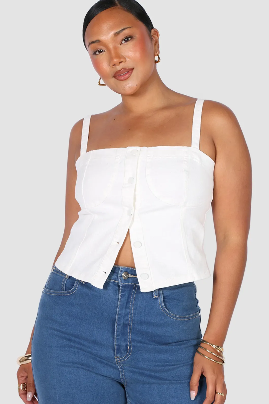 Fayt Denim | Jeans | SIREN DENIM TOP WHITE