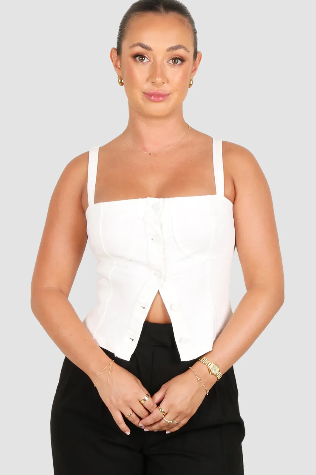 Fayt Denim | Jeans | SIREN DENIM TOP WHITE