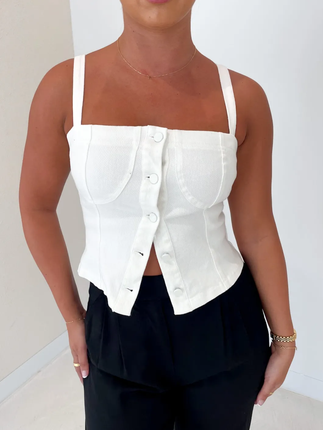 Fayt Denim | Jeans | SIREN DENIM TOP WHITE