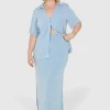 Fayt Skirts | SOLA SKIRT SOFT BLUE