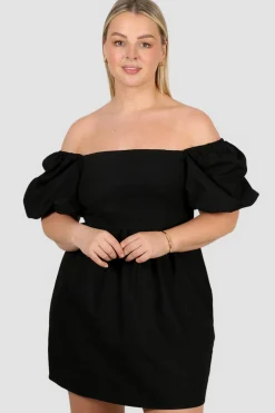 Fayt Dresses | Dresses | STELLA LINEN DRESS BLACK