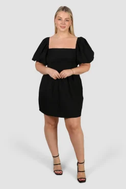 Fayt Dresses | Dresses | STELLA LINEN DRESS BLACK