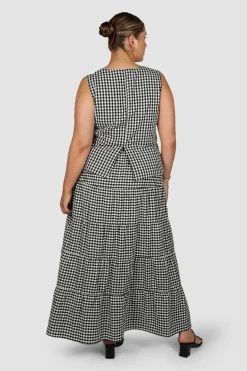 Fayt Tops | Sets | TORBIN TOP B&W GINGHAM