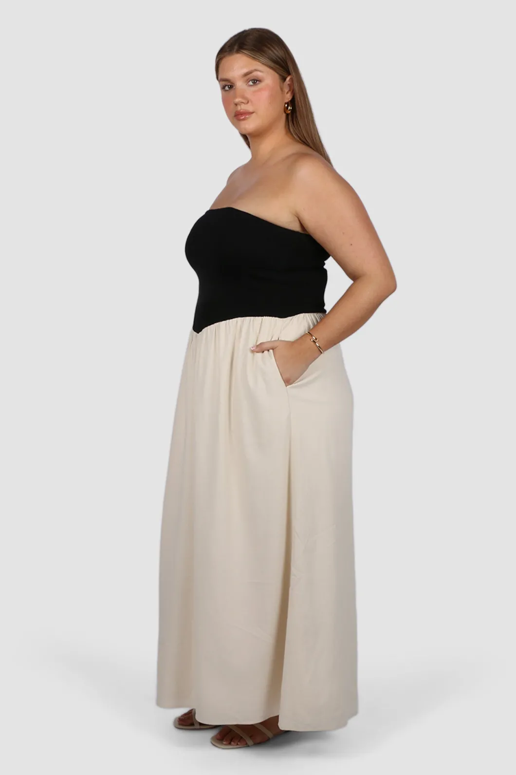 Fayt Dresses | Dresses | VELLA DRESS NEUTRAL/BLACK
