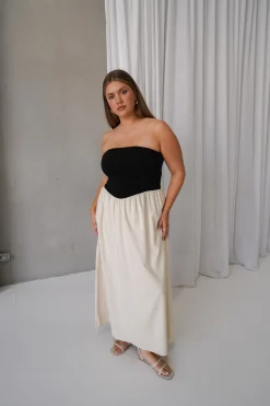 Fayt Dresses | Dresses | VELLA DRESS NEUTRAL/BLACK