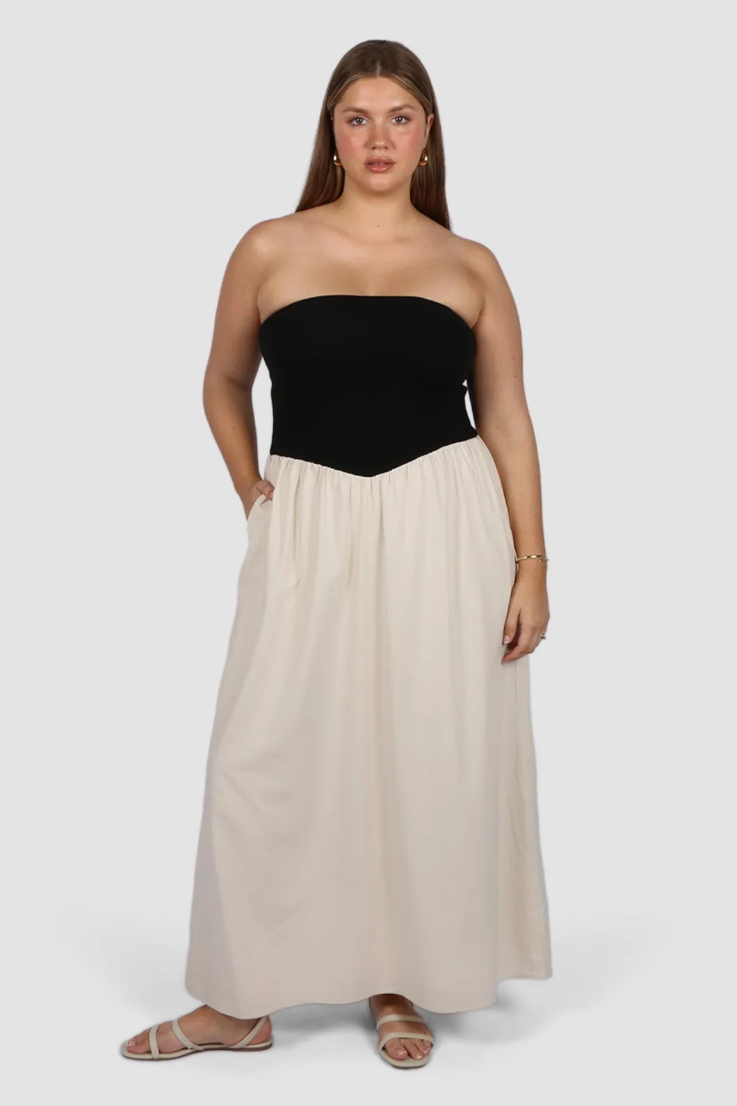 Fayt Dresses | Dresses | VELLA DRESS NEUTRAL/BLACK