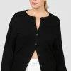 Fayt Tops | Sweaters & Knits | WILLOW KNIT CARDIGAN BLACK