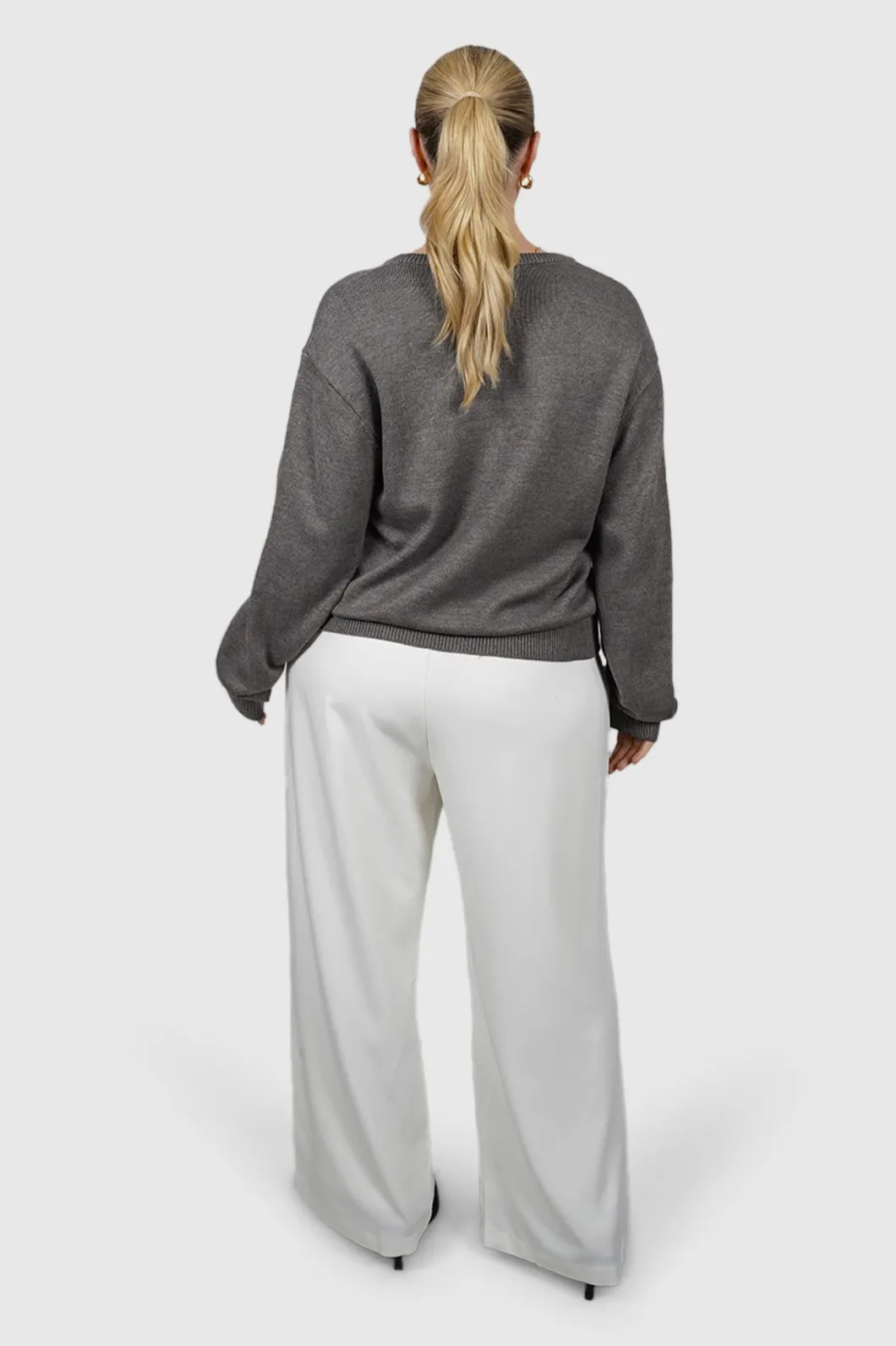 Fayt Tops | Sweaters & Knits | WILLOW KNIT CARDIGAN GREY