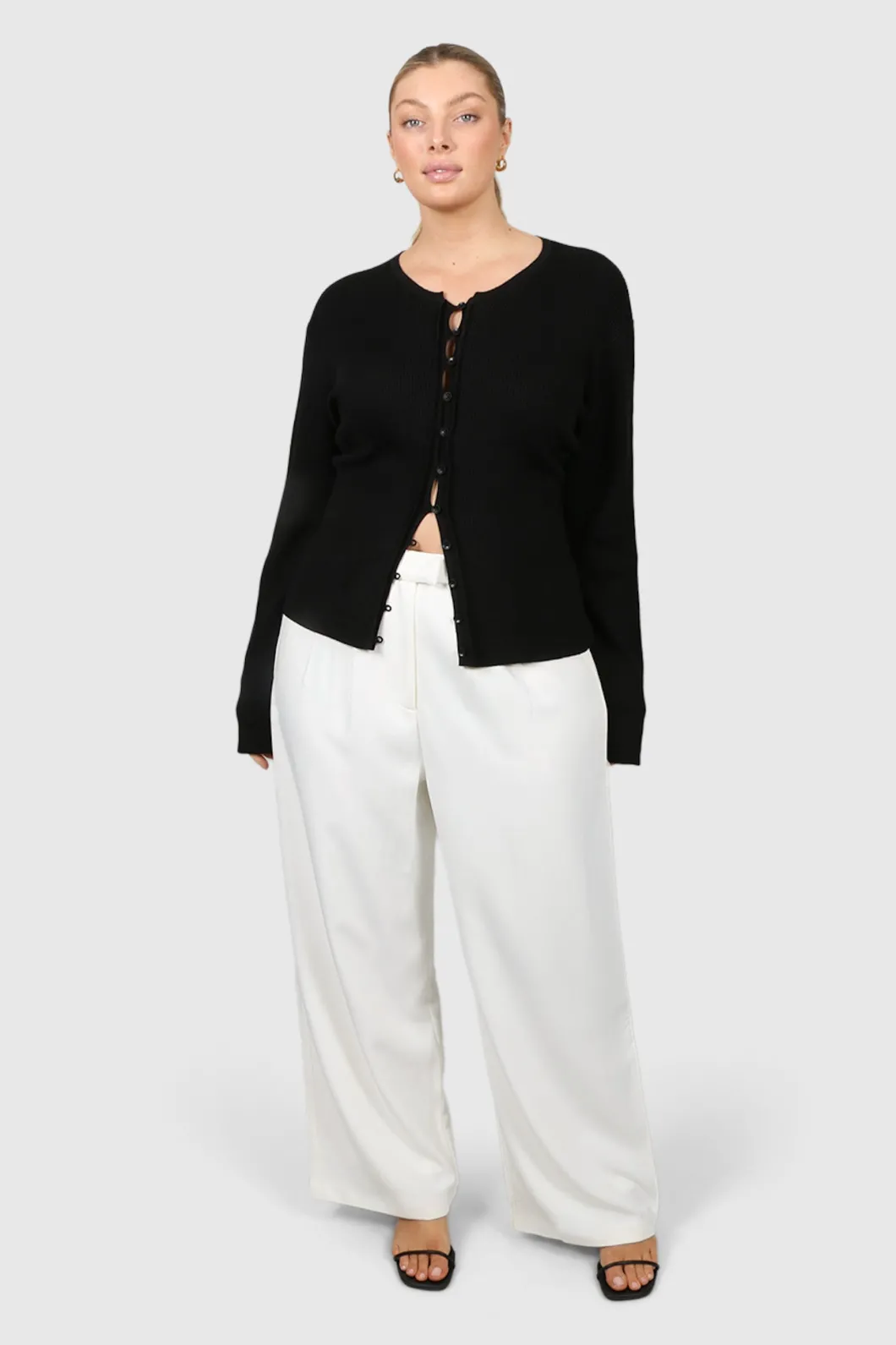 Fayt Tops | Sweaters & Knits | WREN RIB KNIT TOP BLACK