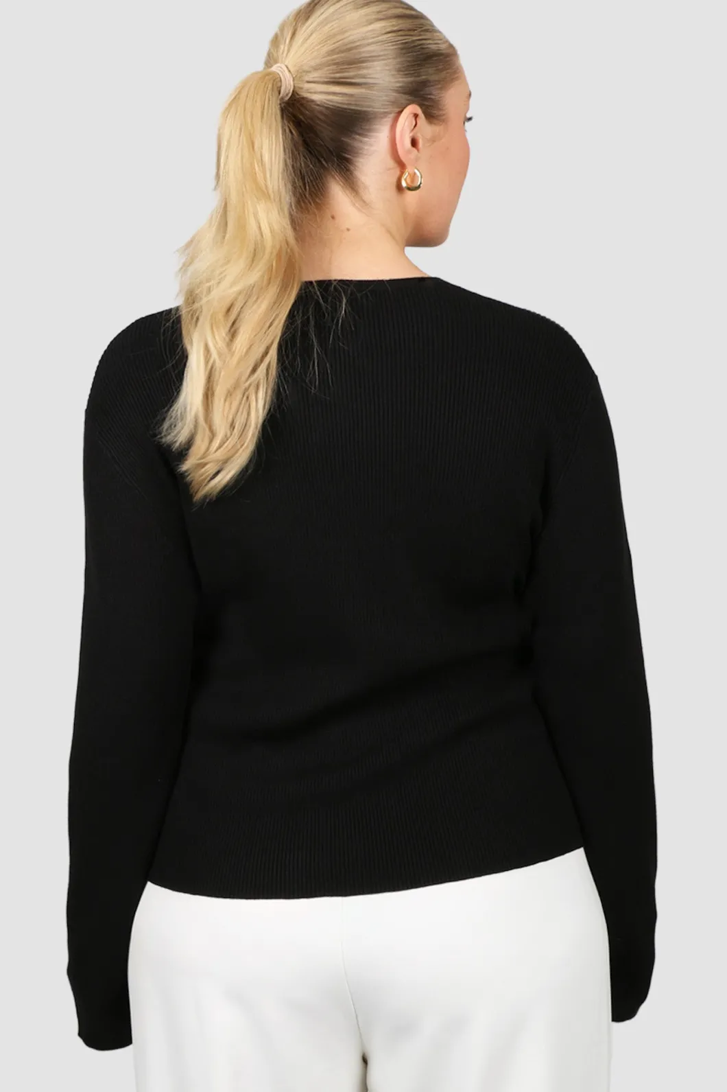 Fayt Tops | Sweaters & Knits | WREN RIB KNIT TOP BLACK