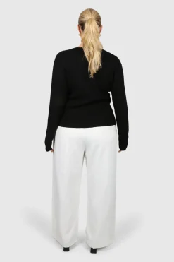 Fayt Tops | Sweaters & Knits | WREN RIB KNIT TOP BLACK