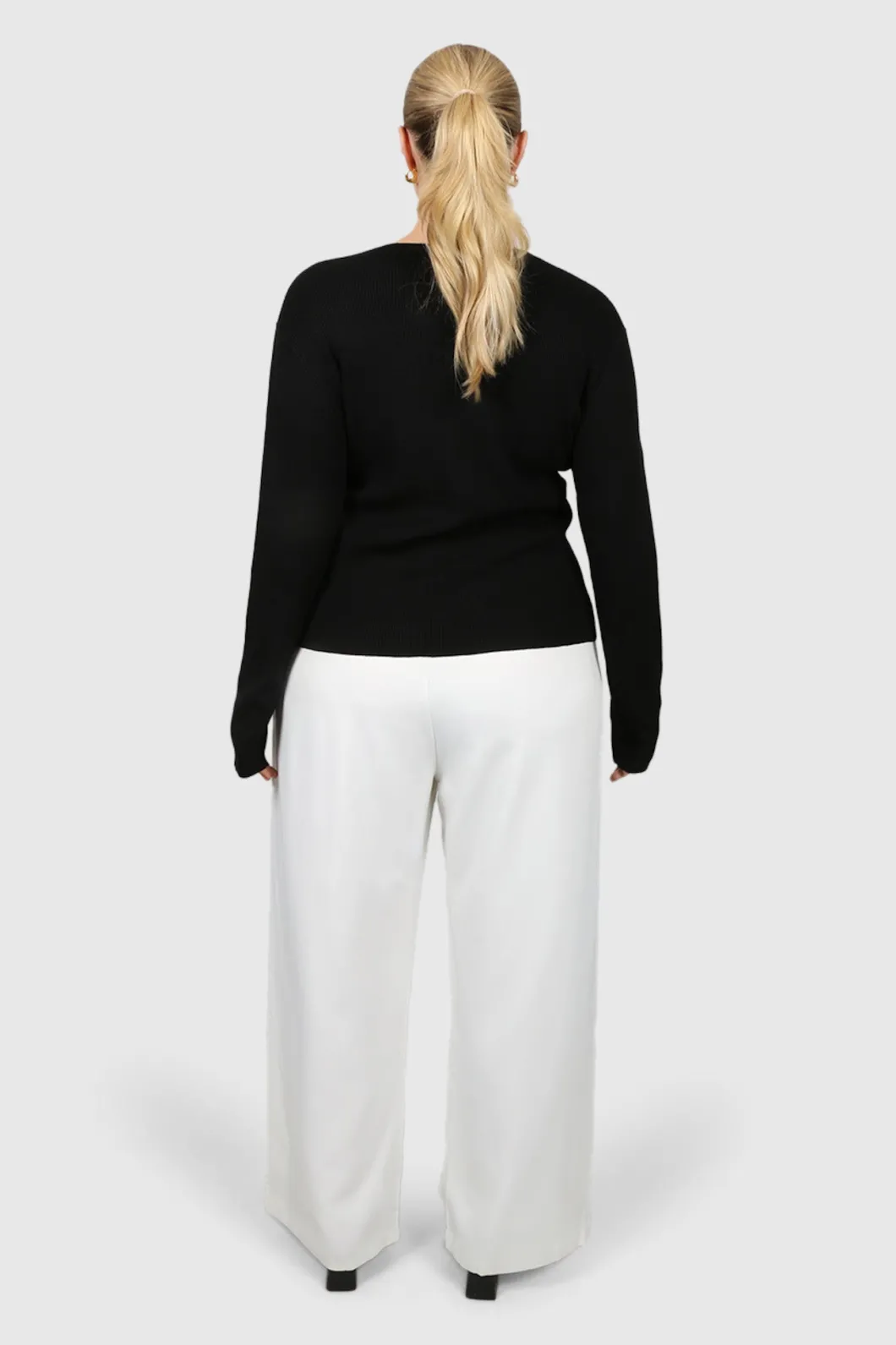 Fayt Tops | Sweaters & Knits | WREN RIB KNIT TOP BLACK