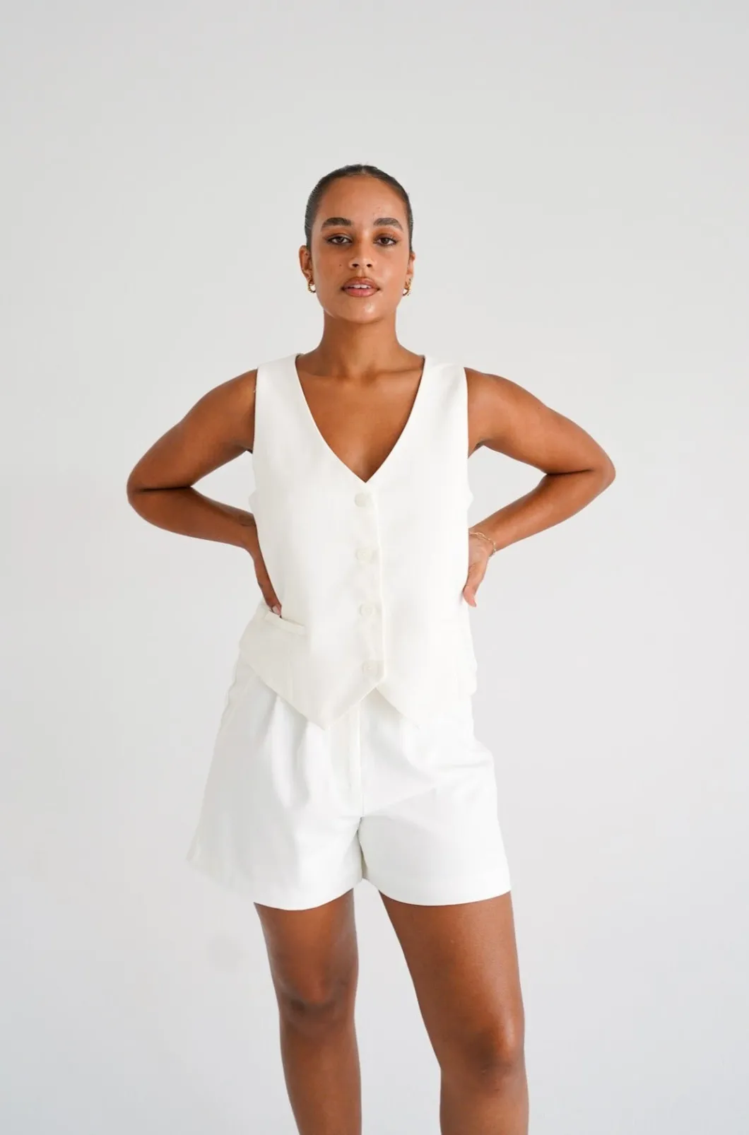 Fayt Shorts | WYATT SHORT WHITE