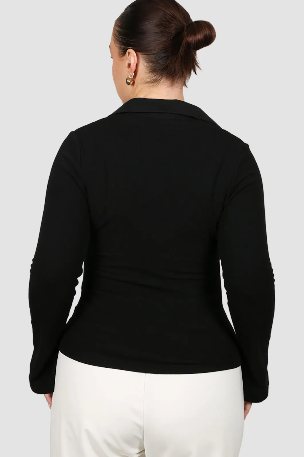 Fayt Tops | Jackets, Knits & Coats | ZITA RIB TOP BLACK
